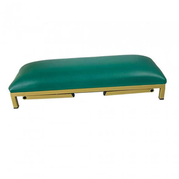 Reposamanos para uñas, tapete para mesa de uñas, soporte plegable, herramienta de manicura para uso en escritorio suave, accesorios para decoración de Verde