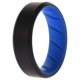 thumbnail image 1 of Anillo de boda de silicona ROQ Air x52 Azul claro-Negro para hombre 8 mm, 1 of 1