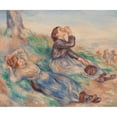 thumbnail image 3 of Pierre-Auguste Renoir 14x12 Black Modern Framed Museum Art Print Titled - Grape Gatherers (Vendangeuses) (C. 1888-1889), 3 of 5
