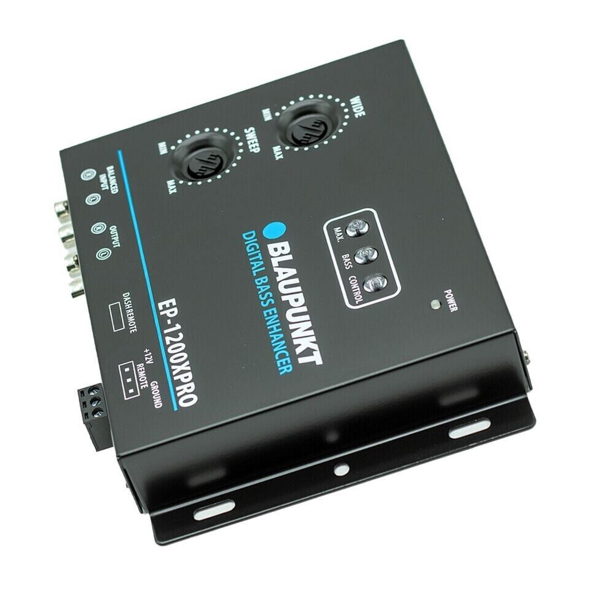 Blaupunkt EP-1200XPRO Digital Bass Enhancer Processor - Digital Sound Restoration, Maximizer & Reproducer - Car Audio Booster - Black