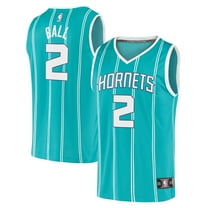 Men's Fanatics LaMelo Ball Teal Charlotte Hornets Fast Break Replica Jersey - Icon Edition