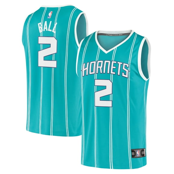 Men's Fanatics LaMelo Ball Teal Charlotte Hornets Fast Break Replica Jersey - Icon Edition