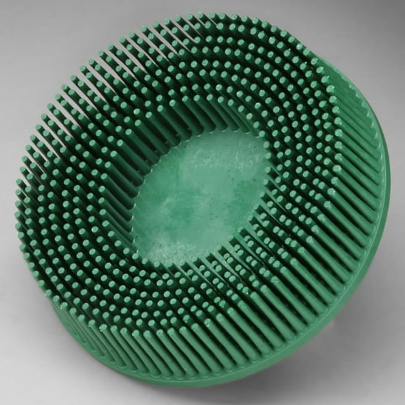 Scotch-Brite Roloc Bristle Disc, 3 in x 5/8 Tapered 50