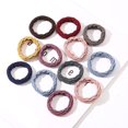 thumbnail image 4 of 60 Pieces Seamless Hair Ties Ponytail Holders Thick Elastic Hair Tie Cotton No Crease Hair Band for Women,Girl,Thick Heavy and Curly Hair,Light Weight Highly Elastic,3 Styles (Mixed Color) Casewin, 4 of 7