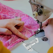 Raindrops 2Pcs Durable Metal Needle Plate Compatible with Plated 3 Thread Overlock Sewing Accessory