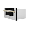 thumbnail image 3 of ZLINE Autograph Edition 30" 1.2 cu. ft. Built-In Microwave Drawer in Fingerprint Resistant Stainless Steel with Champagne Bronze Accents, 3 of 5