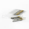 thumbnail image 4 of 10 Pcs 1mm Titanium Coat Carbide End Mill Engraving CNC Router Bits 1/8\" Shank, 4 of 11