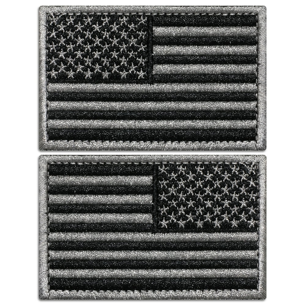 ANLEY Tactical USA Flag Patches Set 2 Pack (FORWARD & REVERSED) 2"x 3
