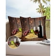 thumbnail image 6 of Outdoor Throw Pillow Cover Farmhouse Red Wine Rural Grape on Wooden Plank Waterproof Cushion Covers 2 Pack Farm Still Life Pillow Cases Home Decoration for Patio Garden Couch Sofa, 6 of 6