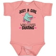 thumbnail image 3 of Inktastic Just a Girl Who Loves Skating Girls Baby Bodysuit, 3 of 5
