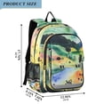thumbnail image 2 of FORMRS Unisex School Backpack 17" Student Travel Bag with Laptop Compartment, Art Field, 2 of 7