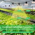 thumbnail image 2 of Outdoor LED Grow Lights, Waterproof String Grow Light, Full  Plant Growing Lights with 22Ft Adjustable Cord for Seedling, Veg, Flower in Greenhouse, Garden, Backyard, Farm (6-Light), 2 of 6