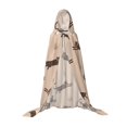 thumbnail image 7 of Honeii Leopard Print Print Poncho Cape, Cloak Coat, Snuggly Hooded Wearable Blanket, Hooded Cape For Teenagers,Halloween Costumes-Small, 7 of 7