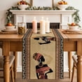 thumbnail image 2 of African Women Table Runner, Silhouette Ethnic Style Cotton Linen Kitchen Table Decoration Washable Dining Tabletop Runners for Home Party Decor 13x36 Inches, 2 of 9