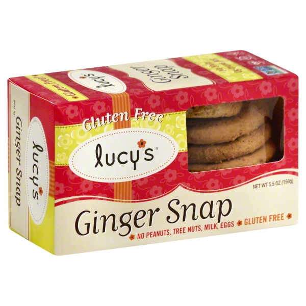Lucy's Cookie Box, Ginger Snaps, 5.5Ounce (Pack of 4)