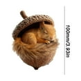 thumbnail image 4 of Forest Animal Acorn Ornaments, 2D Acrylic Pine Cones Animals Figures Hanging Pendants, Cozy Forest Christmas Ornaments, Pinecones Animal Ornament for Christmas Tree Decoration, 4 of 7