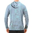 thumbnail image 2 of Camisa de pesca WELIGU UPF 50+ con protección solar para hombre, color gris claro, 2 of 6
