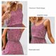 thumbnail image 5 of Vestido de verano con cuello en V para mujer,Vestido sin mangas con cuello en V y tirantes finos, vestidos casuales meticulosamente diseñados, 5 of 6