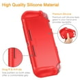 thumbnail image 5 of Fintie Case for Nintendo Switch Lite 2019 - Soft Silicone [Shock Proof] [Anti-Slip] Protective Cover with Ergonomic Grip Design for Switch Lite Console (Red), 5 of 8