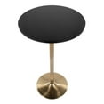 thumbnail image 3 of LumiSource Gold Metal, Black MDF Pebble Dining or Bar Table, 3 of 3