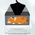 thumbnail image 3 of XIANERS Double Cat Stroller For 2 Cats 4 Wheels Lightweight Foldable Double Dog Stroller Mesh Window Soft Pad Cat Pet Carriers Bag Folding Dog Stroller With Detachable Carrier Easy Storage amicable, 3 of 9