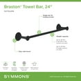 thumbnail image 6 of Symmons 583TB24 Braston 24" Towel Bar - Chrome, 6 of 7