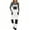 White, variant on Women Fashion Casual Thick Bib Snow Pants Snowboard Skisuit Outdoor Sports Zipper Ski Suit Women's Snow Ski Overalls Windproof Insulated Romper Snowpants