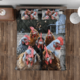 thumbnail image 2 of Lotusprinthandmade Funny Chicken Rooster Animal Selfie Quilt Bedding Set (Fold Hem) 5 Sizes (Made in Vietnam) (55x60), Humorous Chicken Quilt Bedding, 2 of 5