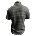 thumbnail image 4 of Hvyesh Mens Quarter Zip Golf Shirts Knit Waffle Shirts 2025 Casual Short Sleeve Shirt Lightweight Golf Tops, 4 of 9