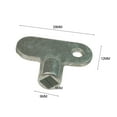 thumbnail image 2 of Exhaust Valve Key, Radiator Exhaust Valve Key Square 0.2×0.2 inch Radiator Accessories Zinc Alloy Material(New), 2 of 11