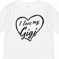 thumbnail image 4 of Inktastic I Love My Gigi in Black Chalk Heart Boys or Girls Long Sleeve Toddler T-Shirt, 4 of 5