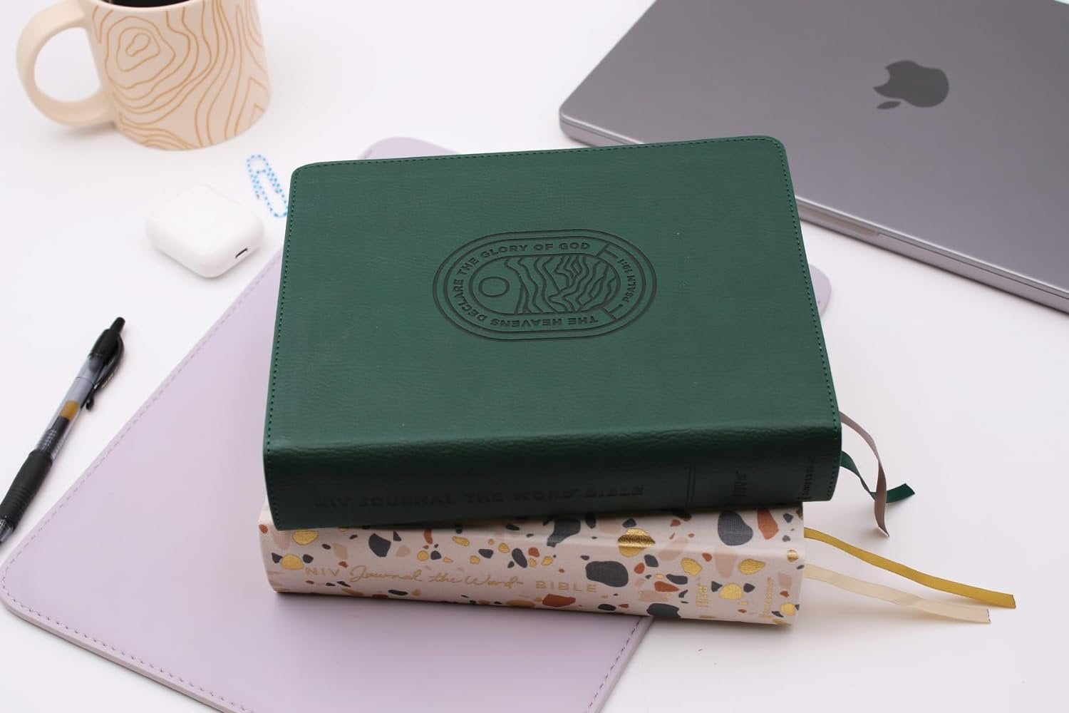 NIV Journal the Word Bible Niv, Journal the Word Bible (Perfect for Note-Taking), Leathersoft, Green, Red Letter, Comfort Print: Reflect, Take Note, (Hardcover)