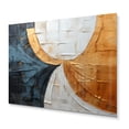 thumbnail image 2 of Designart "Gleaming Geometry Gold Grey painting X" Abstract Collages Metal Wall Decor, 2 of 5