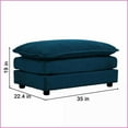 thumbnail image 4 of Modern Oversized L-Shaped Modular Sectional Sofa with Reversible Ottoman – Blue Chenille for Living Room Comfort, 4 of 17
