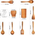 thumbnail image 2 of 9-Piece Wooden Spoons for Cooking-Comfort-Grip Wooden Utensils for Cooking-Smooth Finish Wooden Cooking Utensils with Utensils Holder-Wooden Kitchen Utensil Set with Spoon Rest & Hooks, 2 of 7