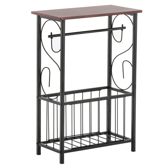 Bathroom Table Magazine Rack Toilet Paper Holder Storage Organizer Bath Decor