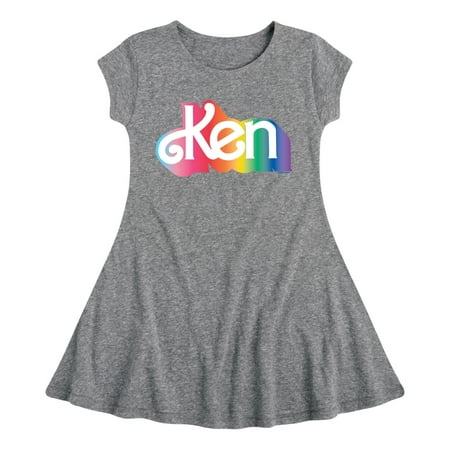 

Barbie Pride - Ken Logo - Toddler And Youth Girls Fit And Flare Dress