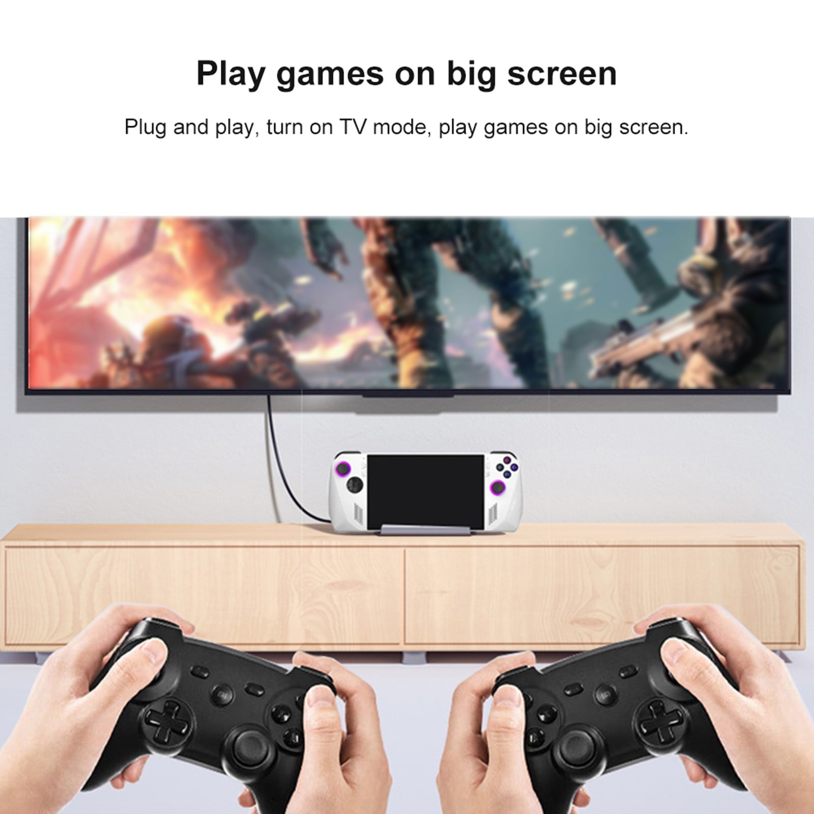 Docking Station for Steam Deck with 2 Fans, 4K 60Hz HD Multimedia Interface, USB 3.0/2.0, Gigabit RJ45, Compatible with ASUS Rog Ally/Switch, with 100W PD Charging Port-Black