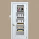 thumbnail image 3 of Organizador para colgar sobre la puerta, soporte de pared plegable, 4 bolsillos grandes, almacenamiento de gran capacidad para dormitorio, cocina, cosméticos, juguetes, artículos diversos, etc., 3 of 5