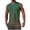 Army Green, variant on Sleeveless Tank Top for Men Crewneck Gradient Horizontal Stripe Shirt Casual Stylish Breathable Workout Muscle Tee Purple XXL