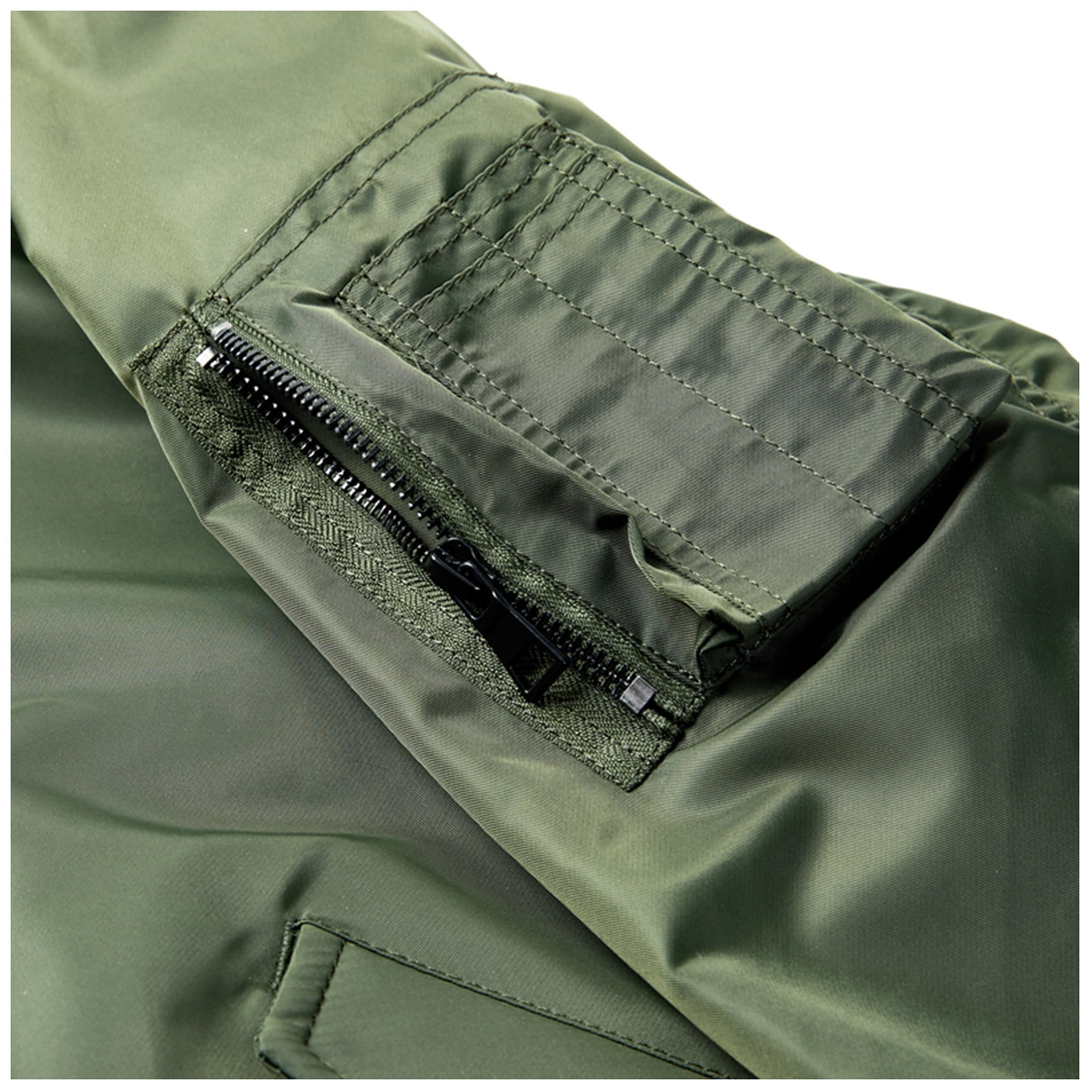 zanvin Men s Long Sleeve Zipper Outdoor Sport Jacket With Pockets Long Sleeve Casual Coat jacket Army Green XL Walmart