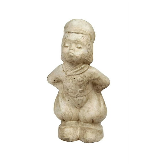Solid Rock Stoneworks Concrete Dutch Boy - 15" Tall x 8" w x 7" d - Buff