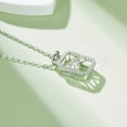 thumbnail image 5 of 0.5 Ct Moissanite Pendant Necklace, Round Cut Moissanite Necklace in 925 Sterling Silver, 5 of 7