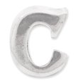 thumbnail image 2 of 925 Sterling Silver Charm For Bracelet Letter C Bead Alphabet, 2 of 7