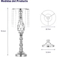 thumbnail image 2 of Set de 2 Soportes para Flores Bluelander, Centro de Mesa, Plateado, 2 of 6