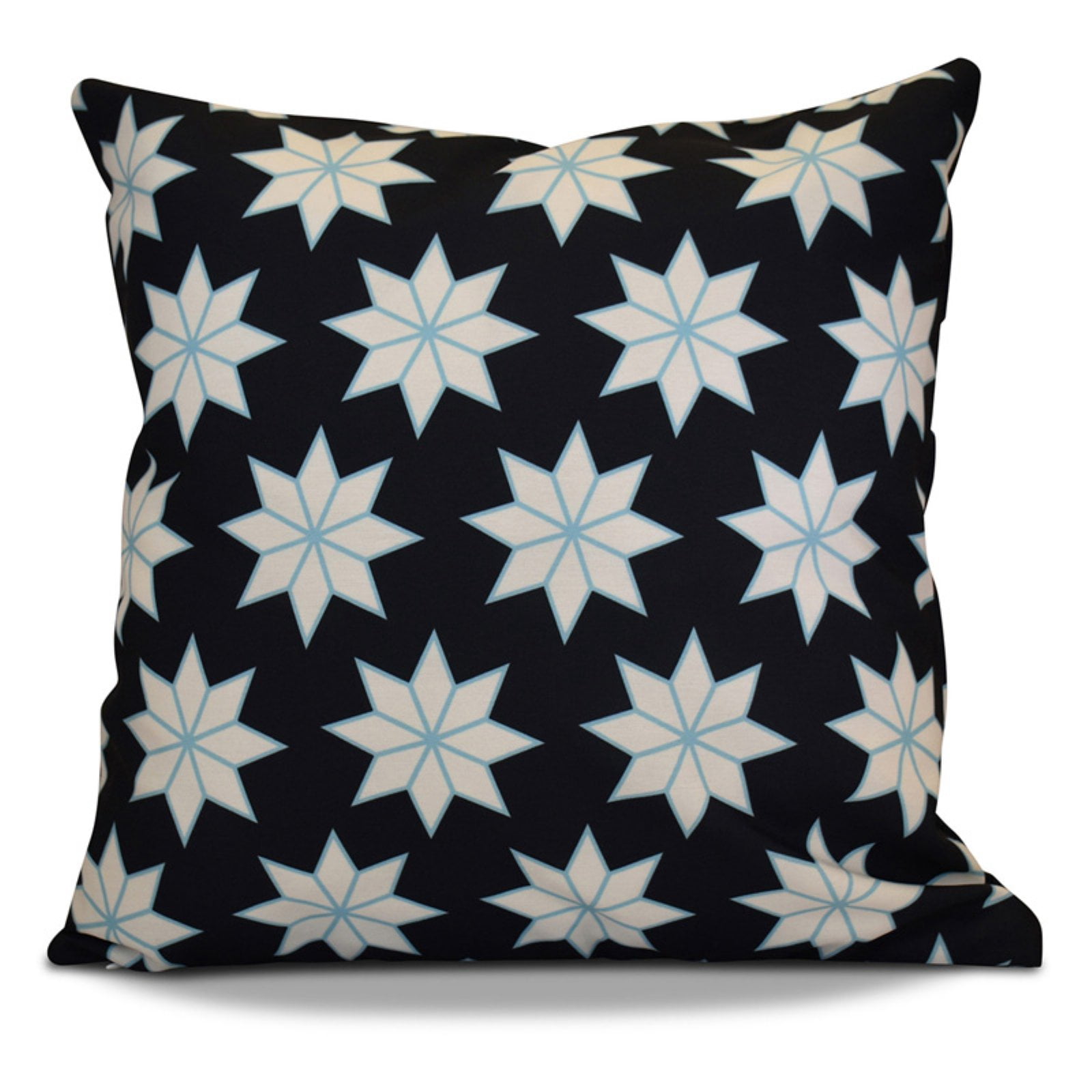 Simply Daisy 16" x 16" Christmas Stars 2 Geometric Print Outdoor Pillow