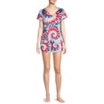 thumbnail image 2 of Secret Treasures Americana Printed PJ Set Spandex, 2 of 5