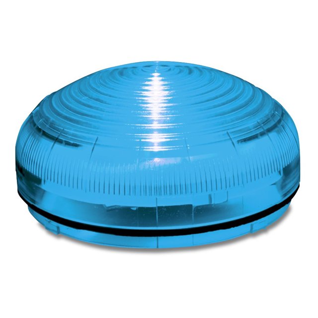Federal Signal SLM350B Streamline Modular Low Profile Multi-Pattern LED Beacon, Blue, Required Base Sold Separately, Polycarbonate