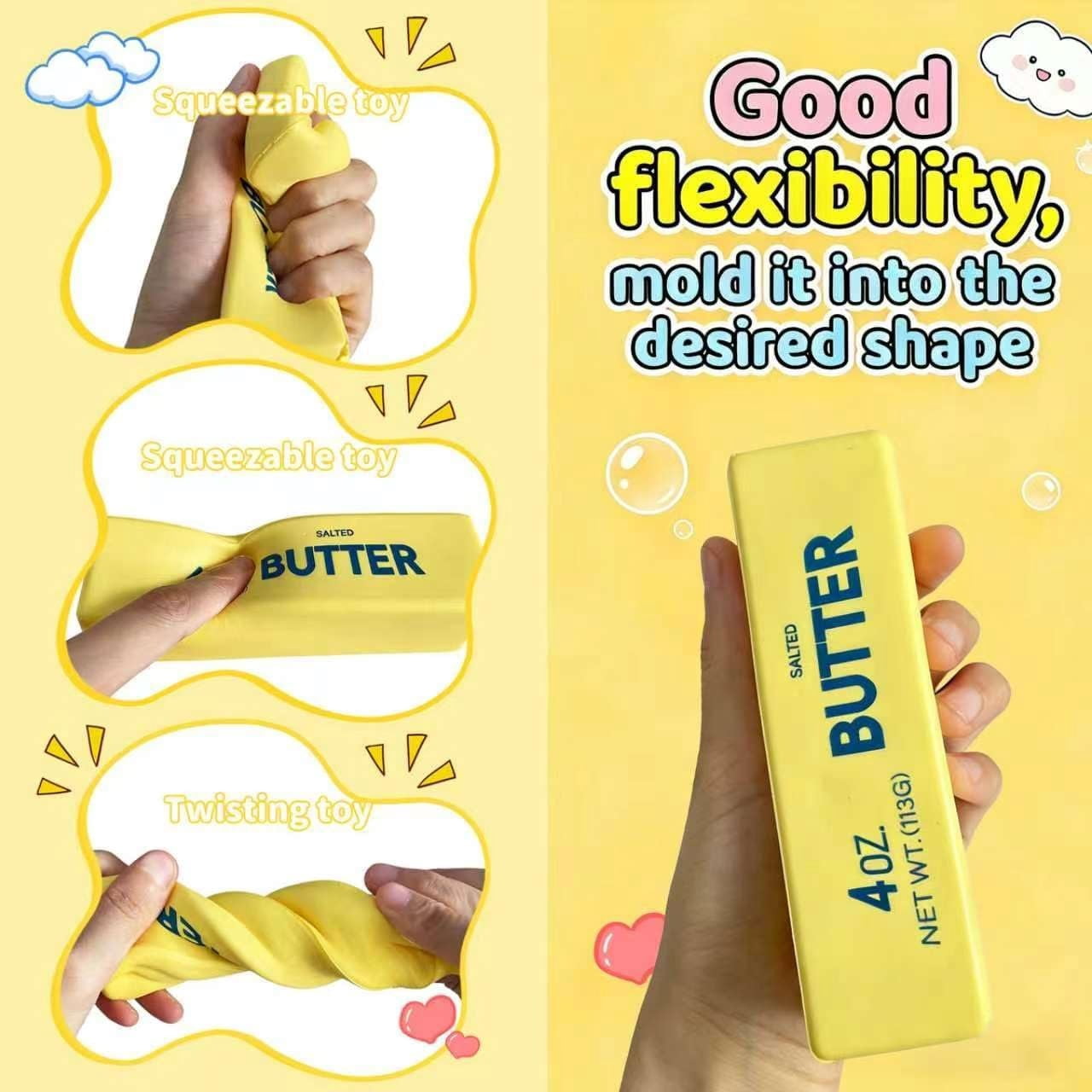 Under 5 Dollars! Butter Squish Toys, 1 Pack Taba Squish Toys, Stress Balls, Squeeze Squishies Toys Gifts