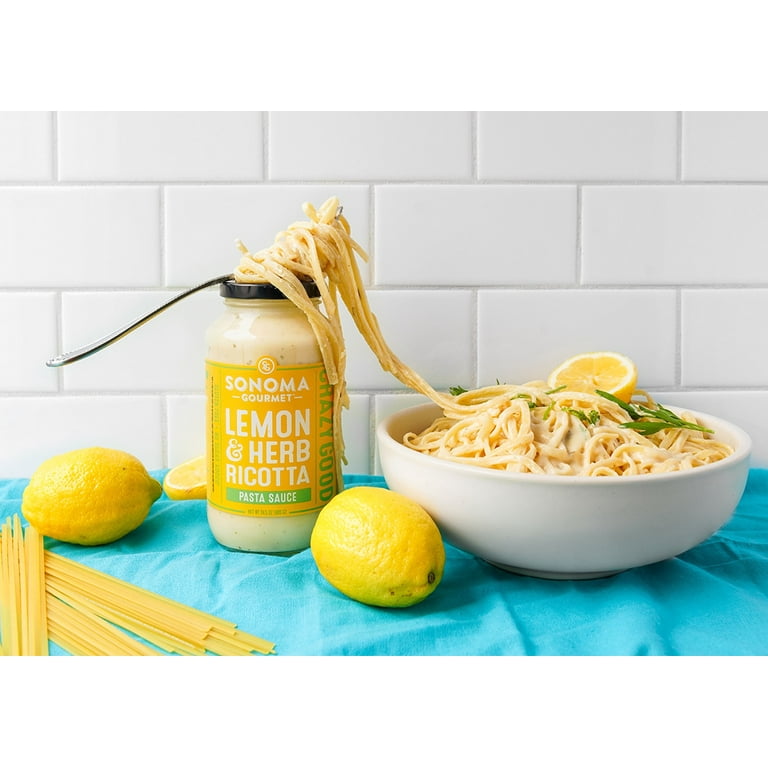 Sonoma Gourmet 24.5oz Lemon and Herb Ricotta Pasta Sauce - 2 Pack